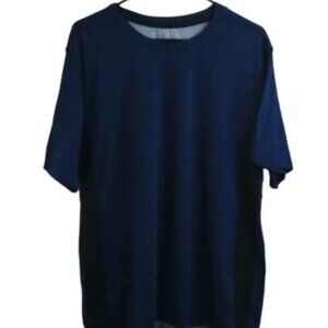 GAME TIME Navy Blue Activewear Gym Short Sleeve Shirt Size XL EUC #M-035